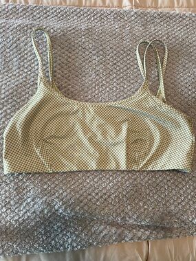 Fabletics Green Check Bralette